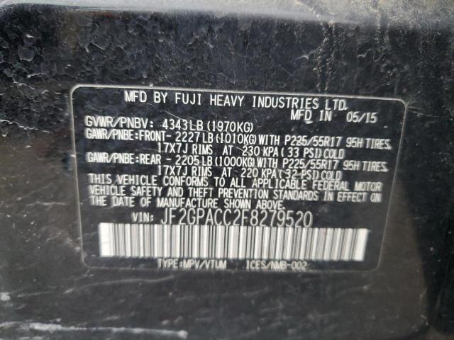 2015 SUBARU XV CROSSTR JF2GPACC2F8279520