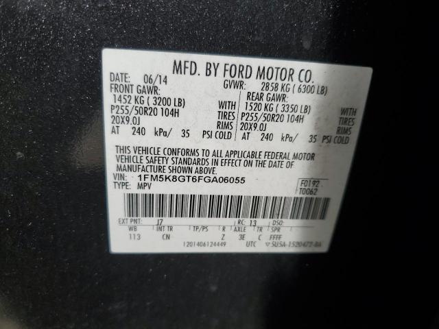 2015 FORD EXPLORER S 1FM5K8GT6FGA06055