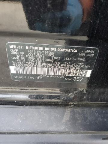 2022 MITSUBISHI OUTLANDER - JA4APUAU4NU013286