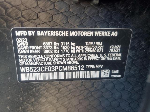 2023 BMW IX XDRIVE5 WB523CF03PCM86512