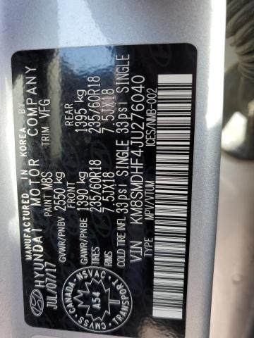 2018 HYUNDAI SANTA FE S - KM8SMDHF4JU276040