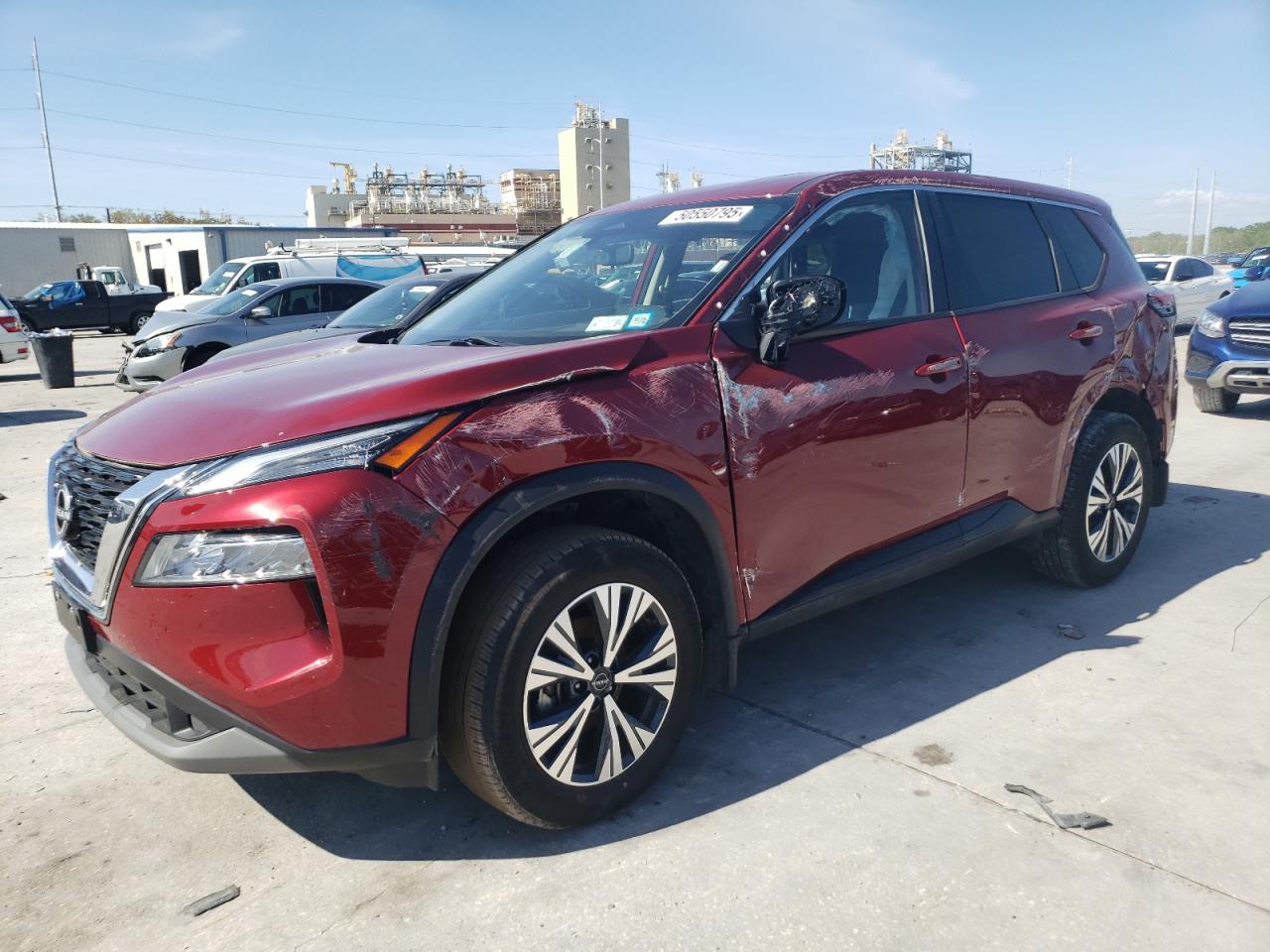 2023 NISSAN ROGUE SV BURGUNDY JN8BT3BB3PW211012