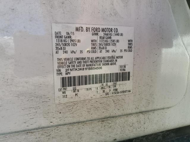 2015 FORD EDGE TITAN - 2FMTK3K81FBB54506