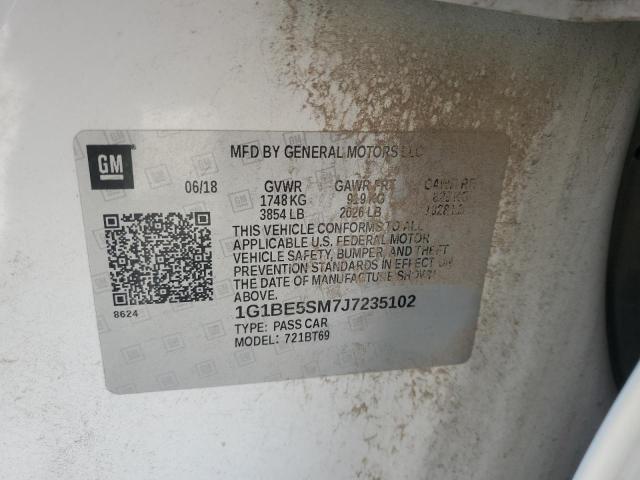 2018 CHEVROLET CRUZE LT - 1G1BE5SM7J7235102
