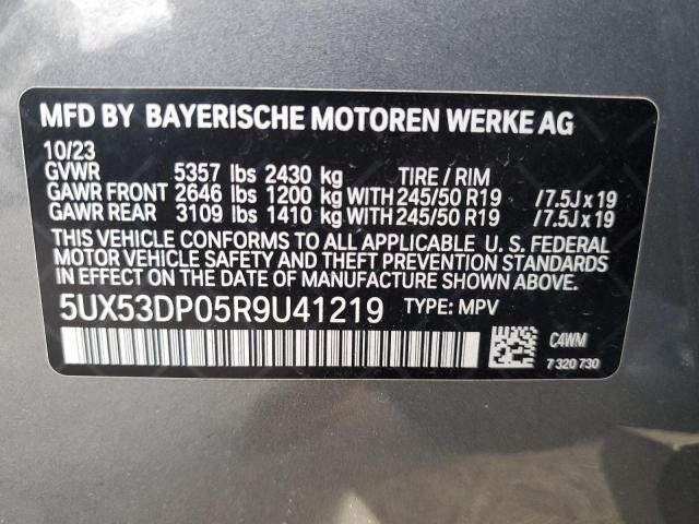 2024 BMW X3 XDRIVE3 5UX53DP05R9U41219