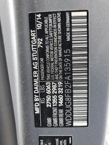 2015 MERCEDES-BENZ S 550 4MAT WDDUG8FB2FA135915