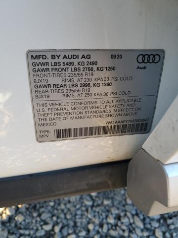 2021 AUDI Q5 PREMIUM - WA1AAAFY7M2003647