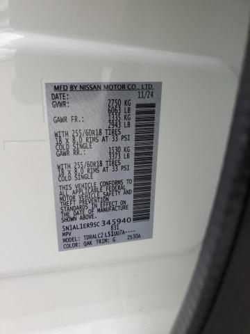 2025 INFINITI QX60 PURE 5N1AL1ER9SC345940