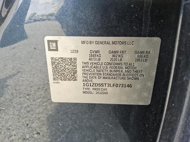 2020 CHEVROLET MALIBU LT - 1G1ZD5ST3LF073146