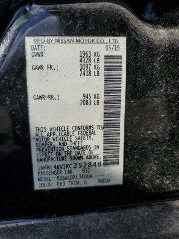 2019 NISSAN ALTIMA S - 1N4BL4BV3KC252848