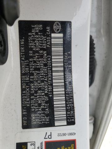 2016 TOYOTA CAMRY LE - 4T1BF1FK9GU120643