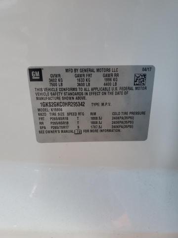 2017 GMC YUKON XL K - 1GKS2GKC0HR295342