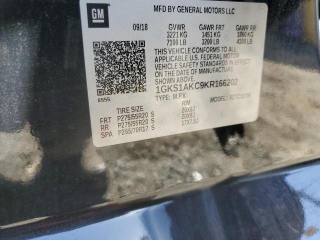 2019 GMC YUKON SLE 1GKS1AKC9KR166202