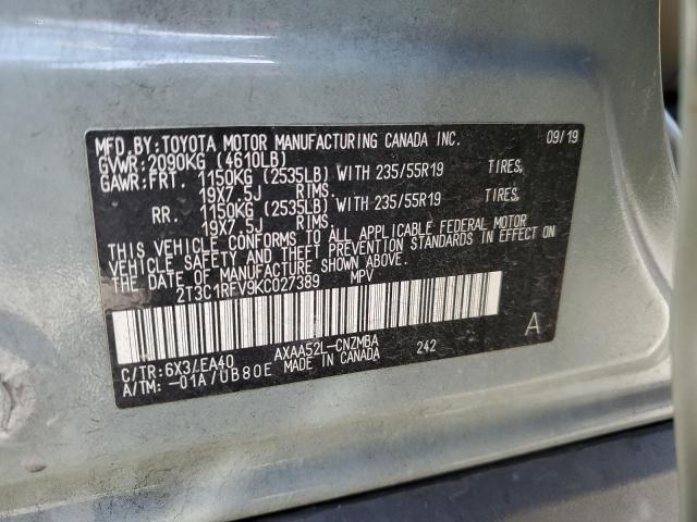 2019 TOYOTA RAV4 XLE P - 2T3C1RFV9KC027389
