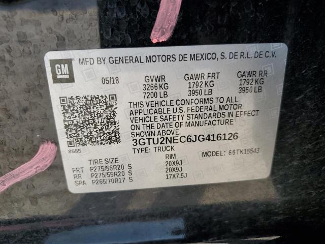 2018 GMC SIERRA K15 - 3GTU2NEC6JG416126