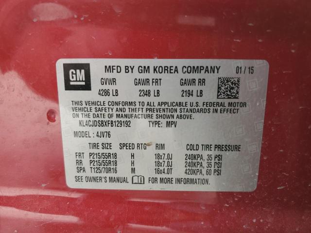 2015 BUICK ENCORE PRE - KL4CJDSBXFB129192