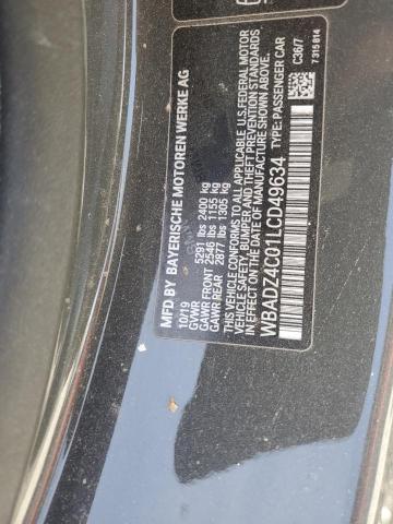 2020 BMW 840XI WBADZ4C01LCD49634