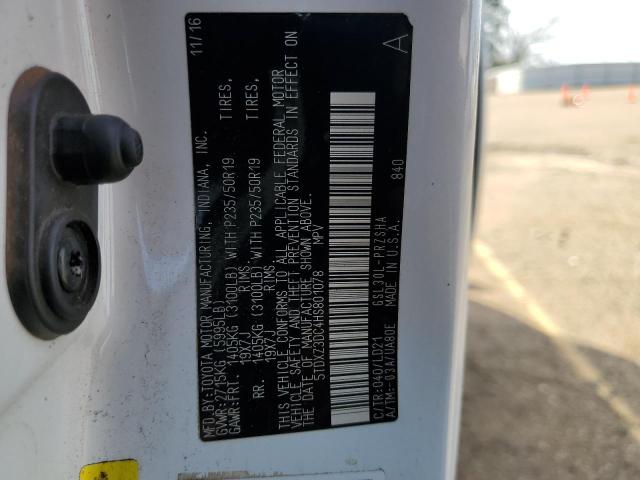 2017 TOYOTA SIENNA SE 5TDXZ3DC4HS801078