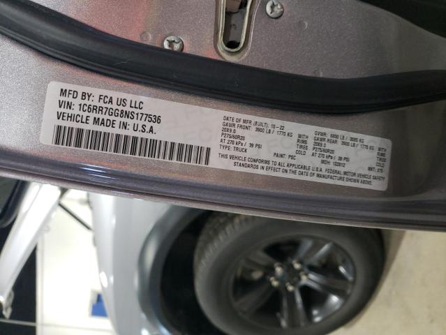2022 RAM 1500 CLASS 1C6RR7GG8NS177536