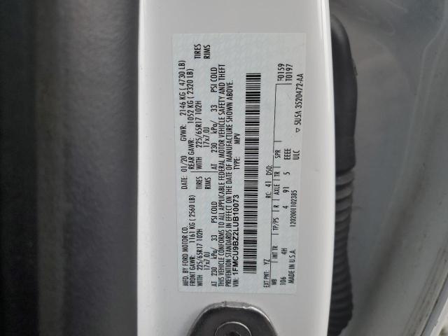2020 FORD ESCAPE SE - 1FMCU9BZ2LUB10073