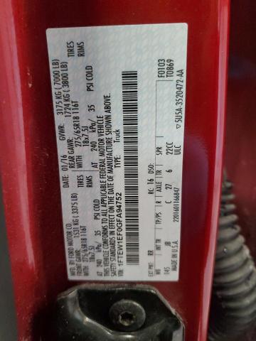2016 FORD 150 1FTEW1EF0GFA94752