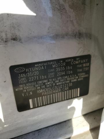 2020 HYUNDAI IONIQ BLUE - KMHC65LC3LU212138