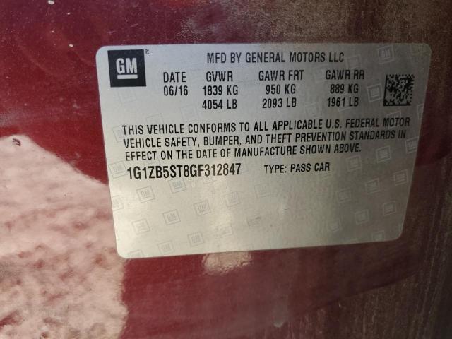 2016 CHEVROLET MALIBU LS - 1G1ZB5ST8GF312847