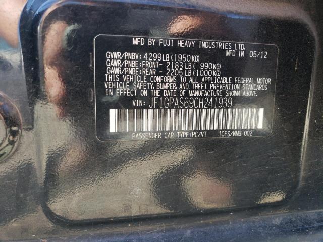 2012 SUBARU IMPREZA SP - JF1GPAS69CH241939