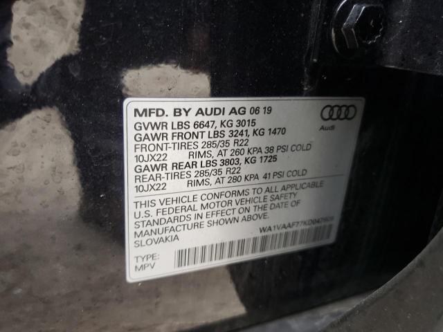 2019 AUDI Q7 PRESTIG - WA1VAAF77KD047609