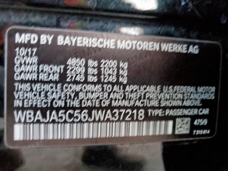 2018 BMW 530 I - WBAJA5C56JWA37218