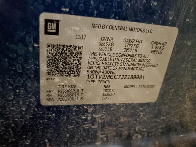 2018 GMC 1500 - 1GTV2MEC7JZ189981