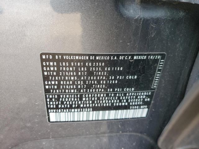 2021 VOLKSWAGEN TIGUAN S - 3VV1B7AX1MM012505