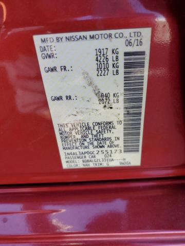 2016 NISSAN ALTIMA 2.5 - 1N4AL3AP0GC255173