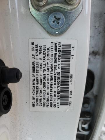 2015 HONDA CIVIC SE 19XFB2F78FE290105
