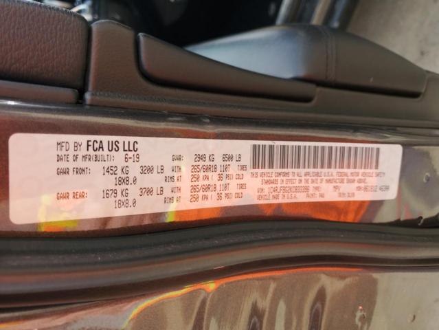 2019 JEEP GRAND CHER - 1C4RJFBG2KC833396