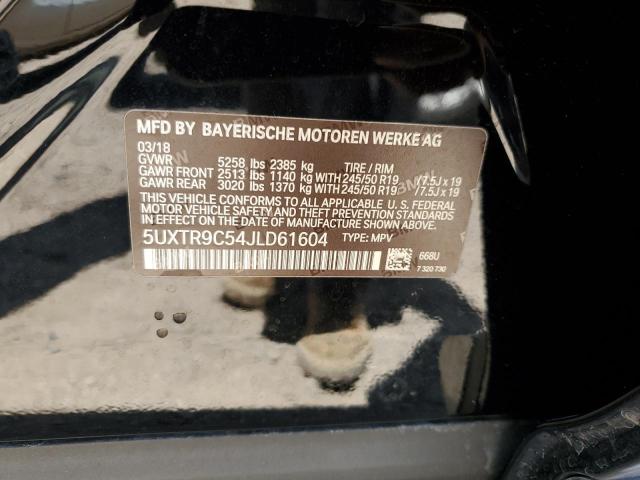 2018 BMW X3 XDRIVE3 - 5UXTR9C54JLD61604