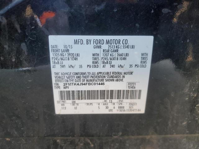 2015 FORD EDGE SEL - 2FMTK4J94FBC01446