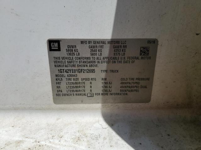 2016 GMC SIERRA K35 - 1GT42YE81GF212695