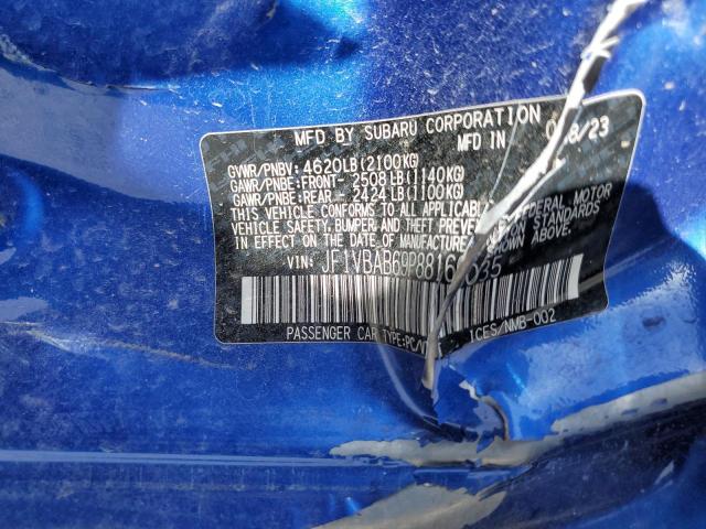 2023 SUBARU WRX JF1VBAB69P8816035
