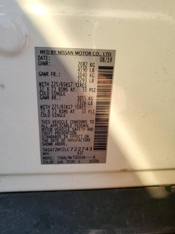 2020 NISSAN ROGUE S - 5N1AT2MT2LC722743
