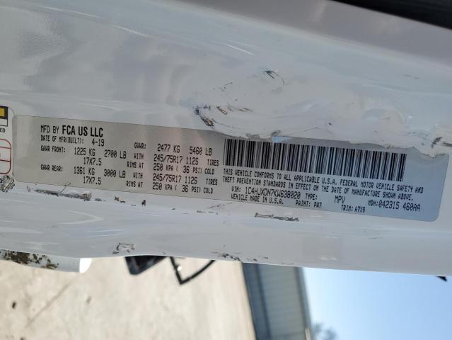 2019 JEEP WRANGLER U - 1C4HJXDN7KW638020