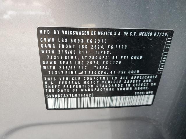 2020 VOLKSWAGEN TIGUAN S - 3VV0B7AX7LM144629