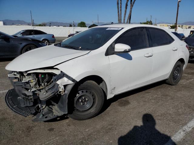 TOYOTA COROLLA L 2015 white  gas 5YFBURHE4FP332877 photo #1