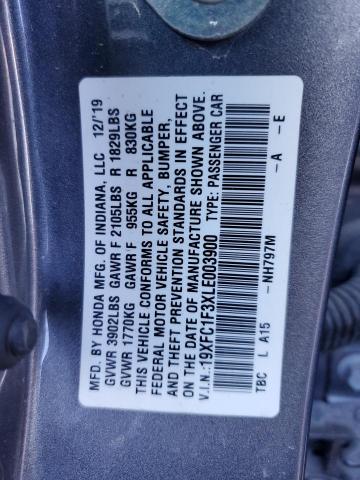 2020 HONDA CIVIC EX - 19XFC1F3XLE003900