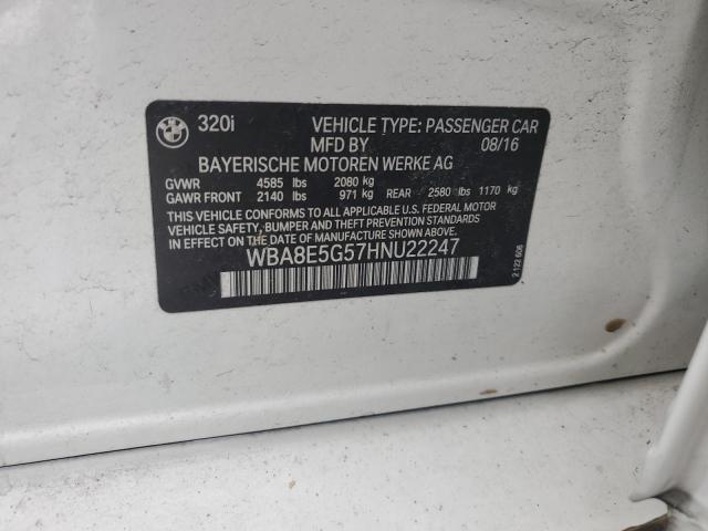 2017 BMW 320 XI - WBA8E5G57HNU22247