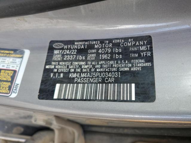 2023 HYUNDAI ELANTRA BL - KMHLM4AJ5PU034031