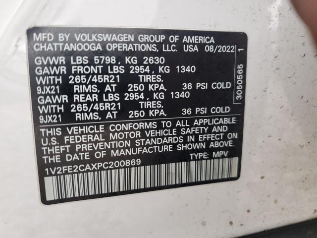 2023 VOLKSWAGEN ATLAS CROS - 1V2FE2CAXPC200869