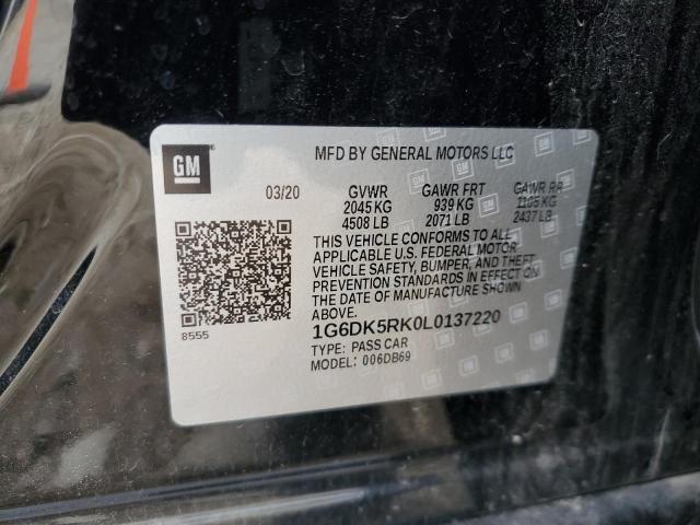 2020 CADILLAC CT4 LUXURY - 1G6DK5RK0L0137220
