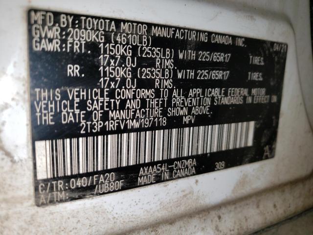 2021 TOYOTA RAV4 XLE - 2T3P1RFV1MW197118