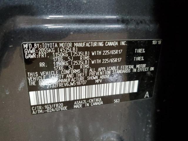 2018 TOYOTA RAV4 LE - 2T3ZFREV6JW518707
